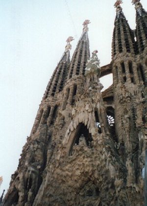 Sagrada Famillia commenced building 1890, still unfinished