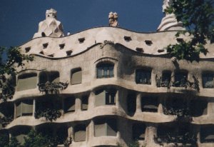 Casa Mila, Gaudi Building 1906-1910 (included in the UNESCO World Cultural Heritage Program)