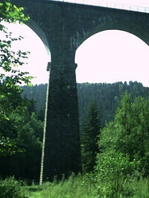 old bridge which used to be part of a mine haulage system